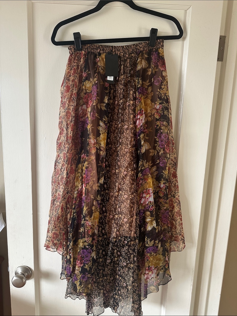 Mes Demoiselles Multicolor Floral Maxi Skirt